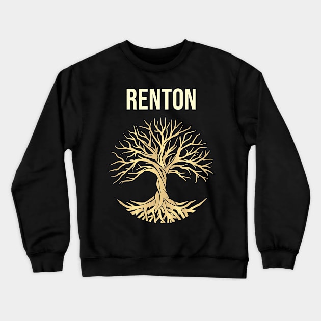 Tree Of Life City Renton Crewneck Sweatshirt by flaskoverhand